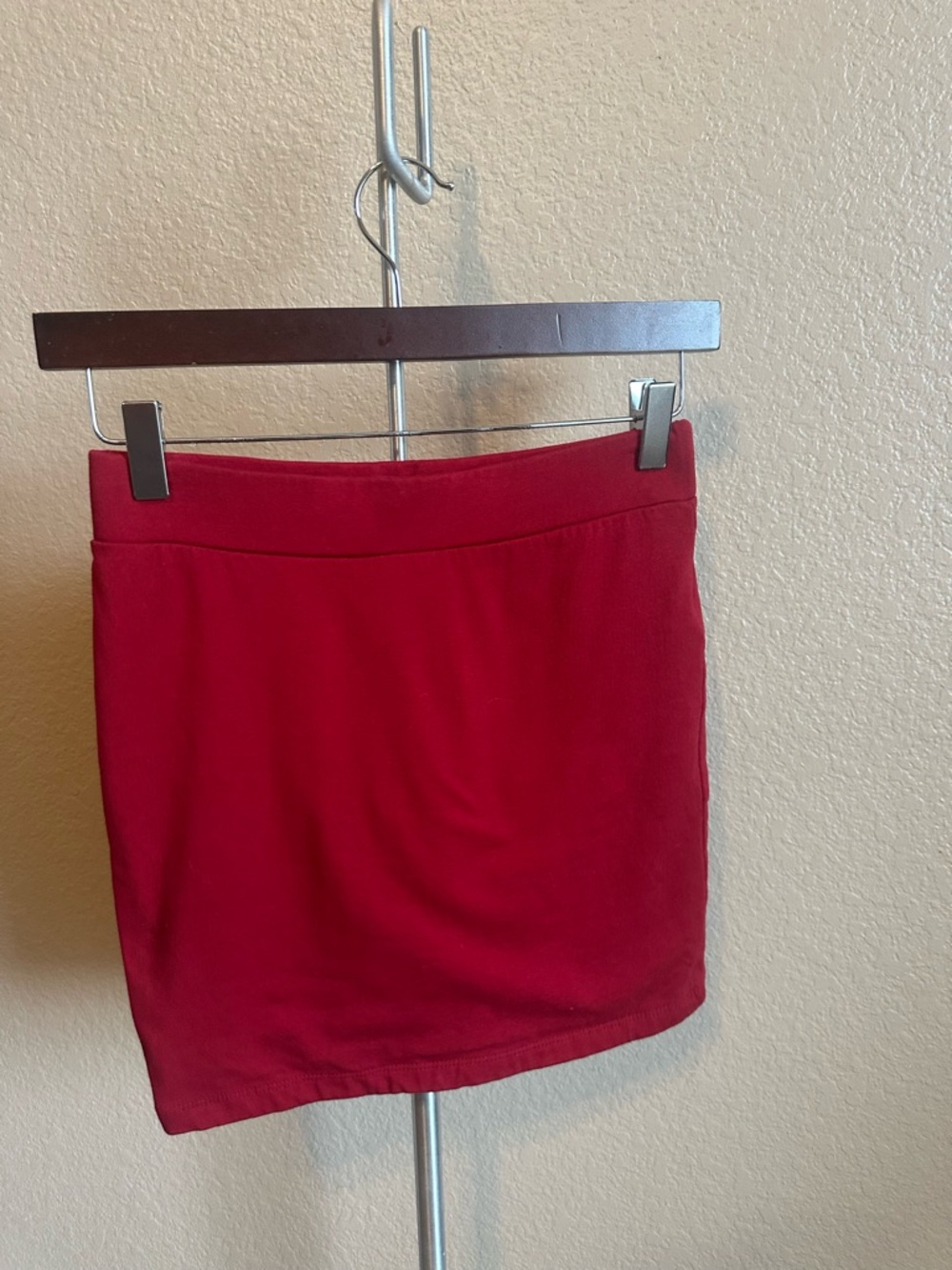 Forever 21 Red Stretch Mini Skirt